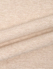 Oatmeal Melange Textured Jacquard Sweatshirt