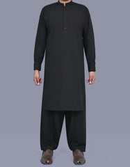 Black Plain Kameez Shalwar KS2562S-XS