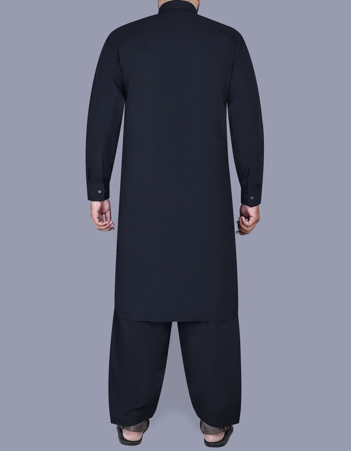 Navy Plain Kameez Shalwar KS2531S-L