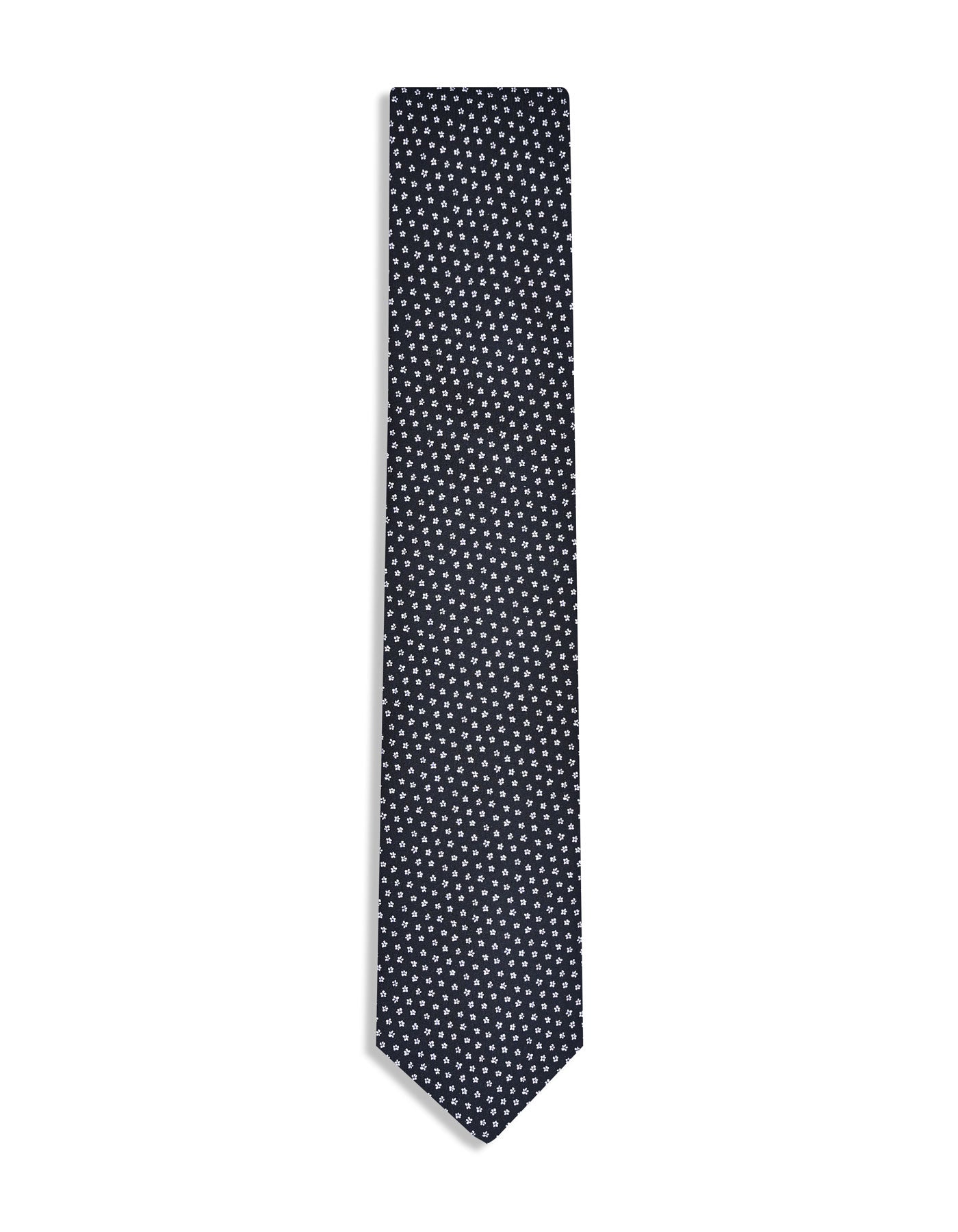 Black Floral Tie
