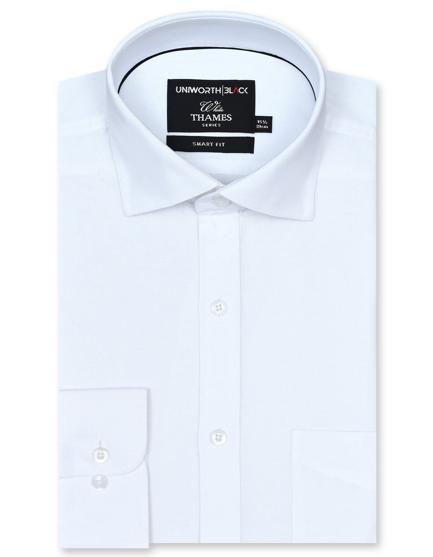 Plain White Tailored Smart Fit Shirt FS2299SF-14.5