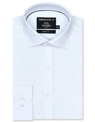 Plain White Tailored Smart Fit Shirt FS2299SF-14.5