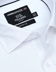 Plain White Tailored Smart Fit Shirt FS2299SF-15