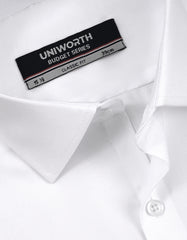 Plain White Classic Fit Shirt FS1758RF-15