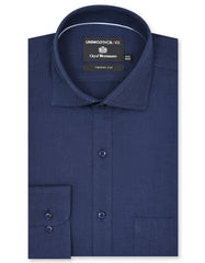 Plain Navy Tailored Smart Fit Shirt FS2298-1SF-14.5