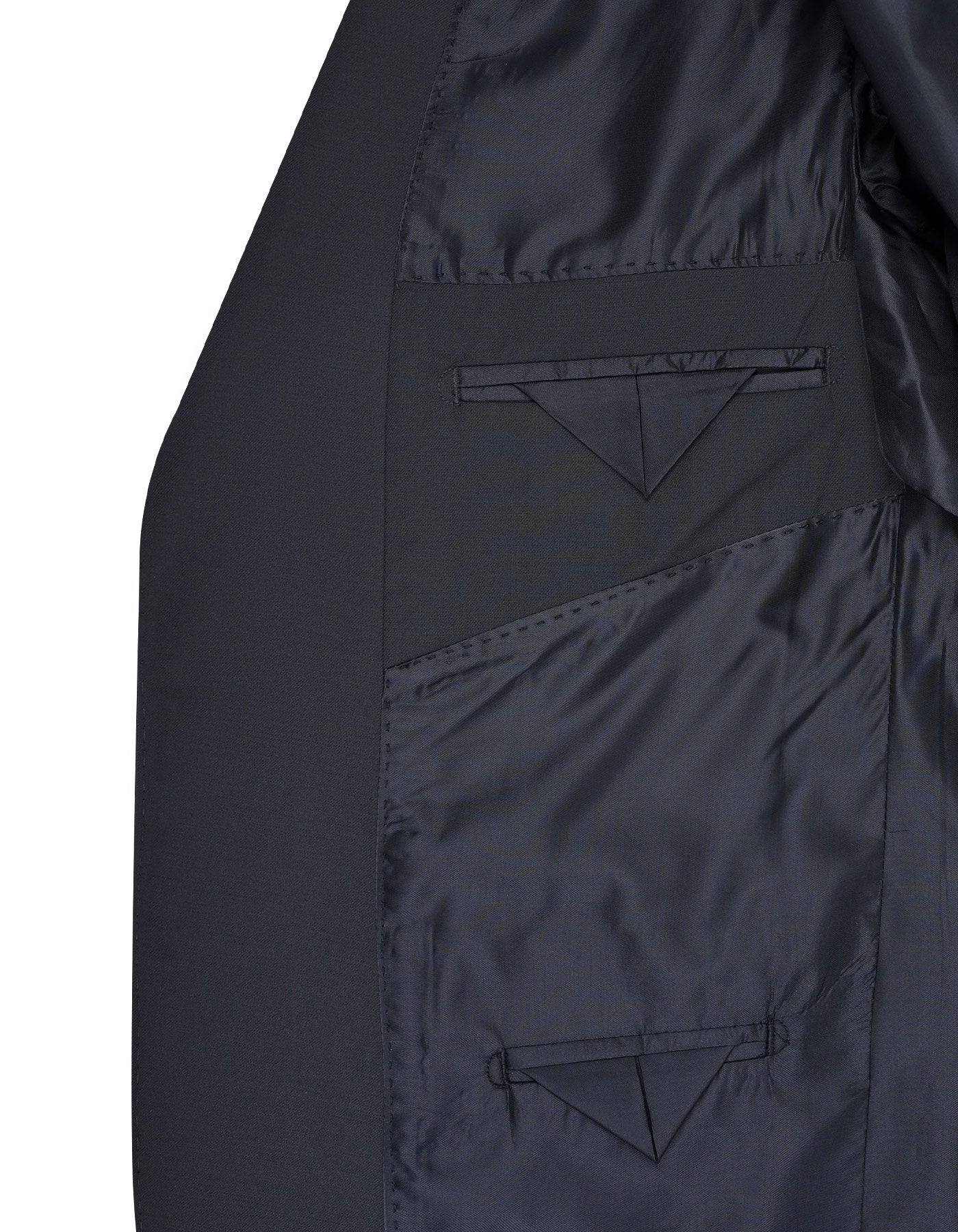 Black Plain Suit ST2612-2S-42