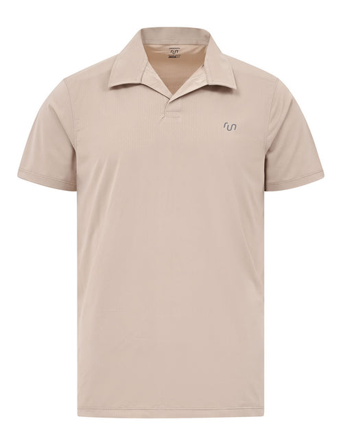 Beige Plain Gym Polo