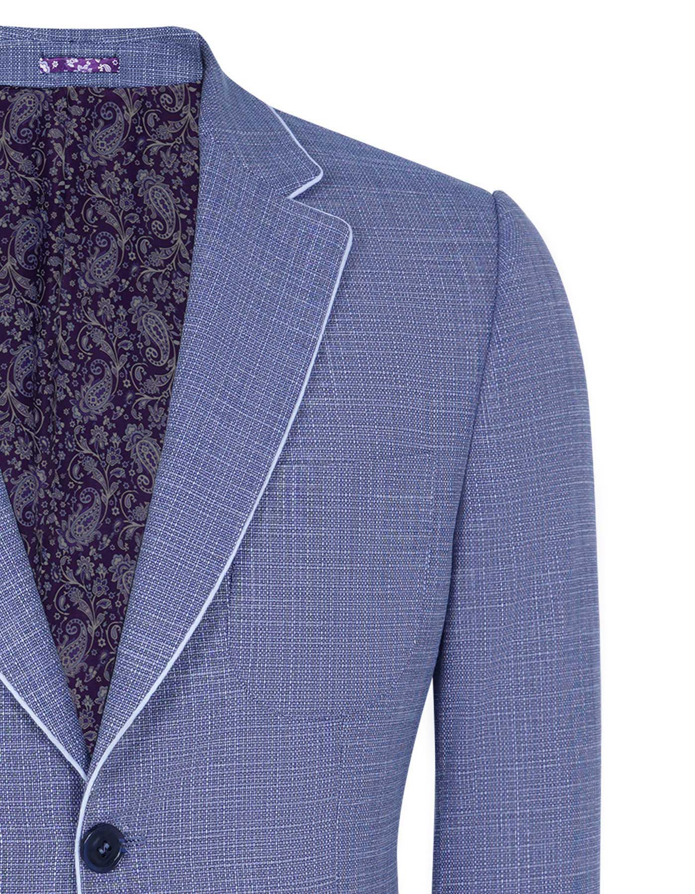 L Blue Tailored Smart Fit Coat CC2353-36