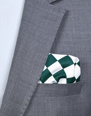 Green Geometric Pocket Square