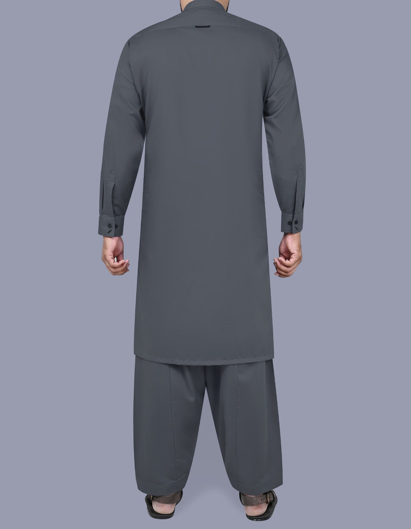 Charcoal Plain Kameez Shalwar KS2517-1S-L