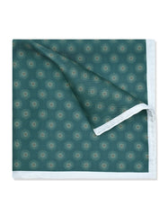 C Green Dotted Pocket Square