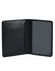 Black 100% Leather Passport Wallet