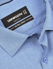 Self Blue Classic Fit Shirt FS20444RF-15