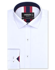 Plain White Classic Fit Shirt FS1596-2RF-14.5