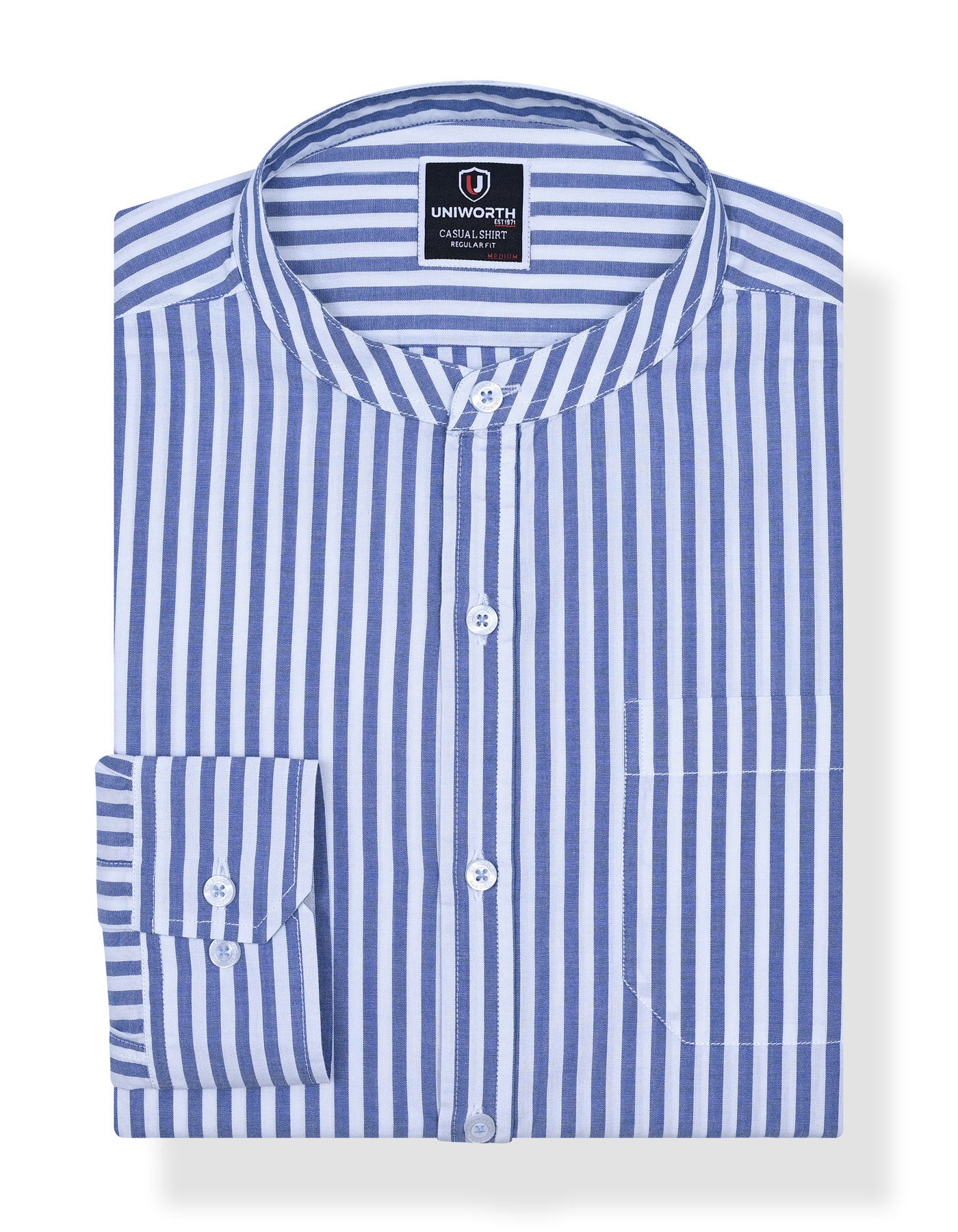 Sky Plain Stripe Casual Shirt CS2355-1R-S