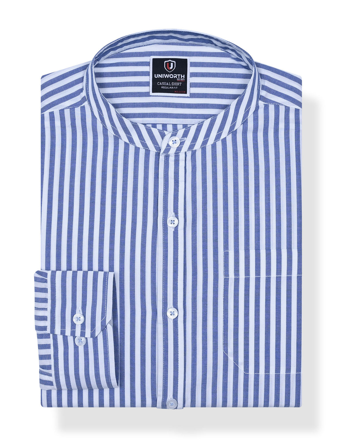 Sky Plain Stripe Casual Shirt CS2355-1R-S