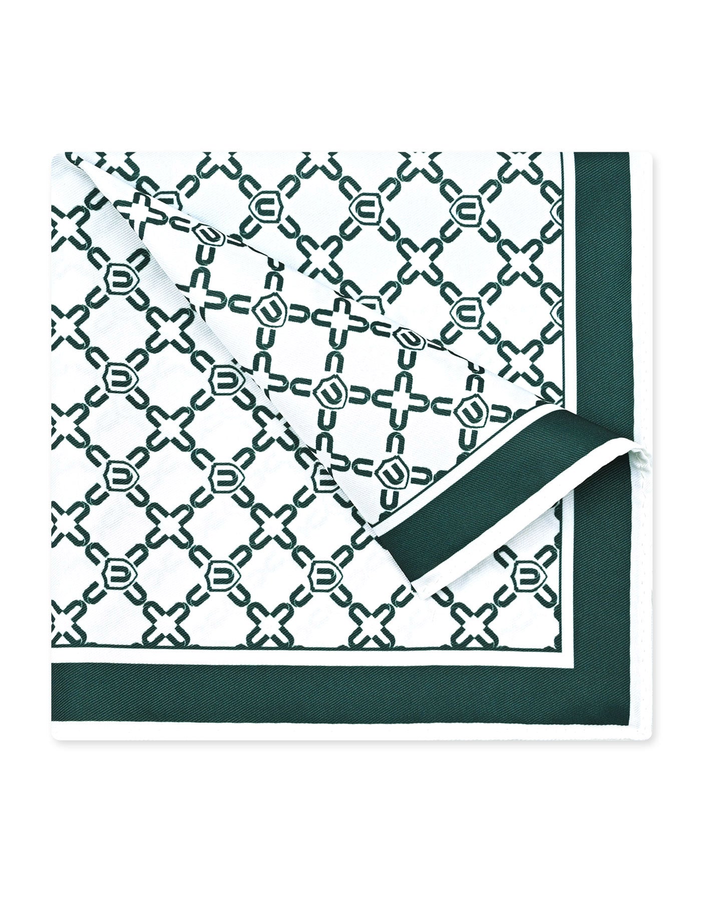 Cream Geometric Pocket Square