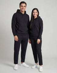 Black Pullover Hoodie & Sweatpants Co-ord Set