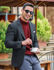 Black Tailored Smart Fit Coat CC2439-34