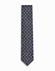 Charcoal Geometric Tie