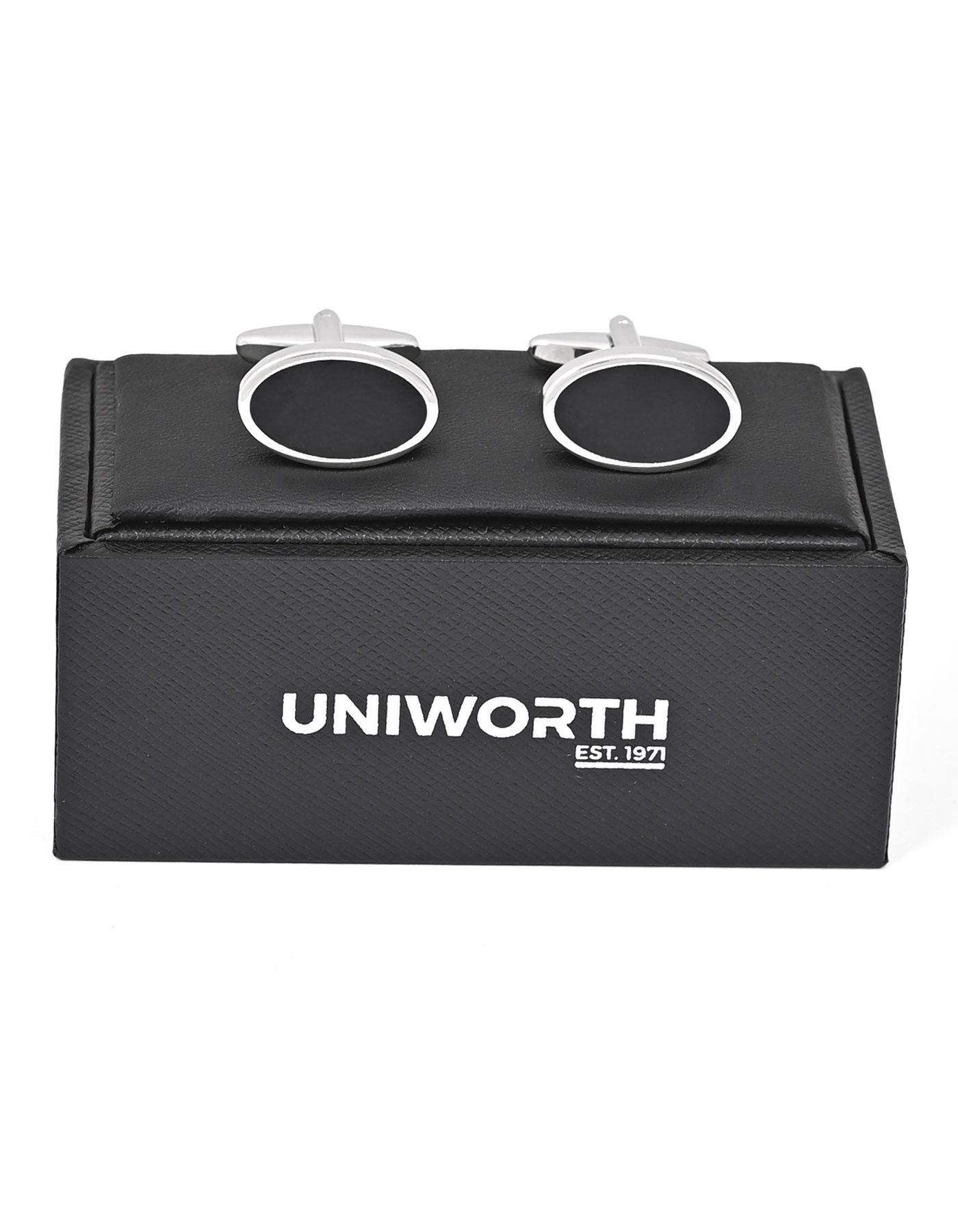 Black Circle Cufflink