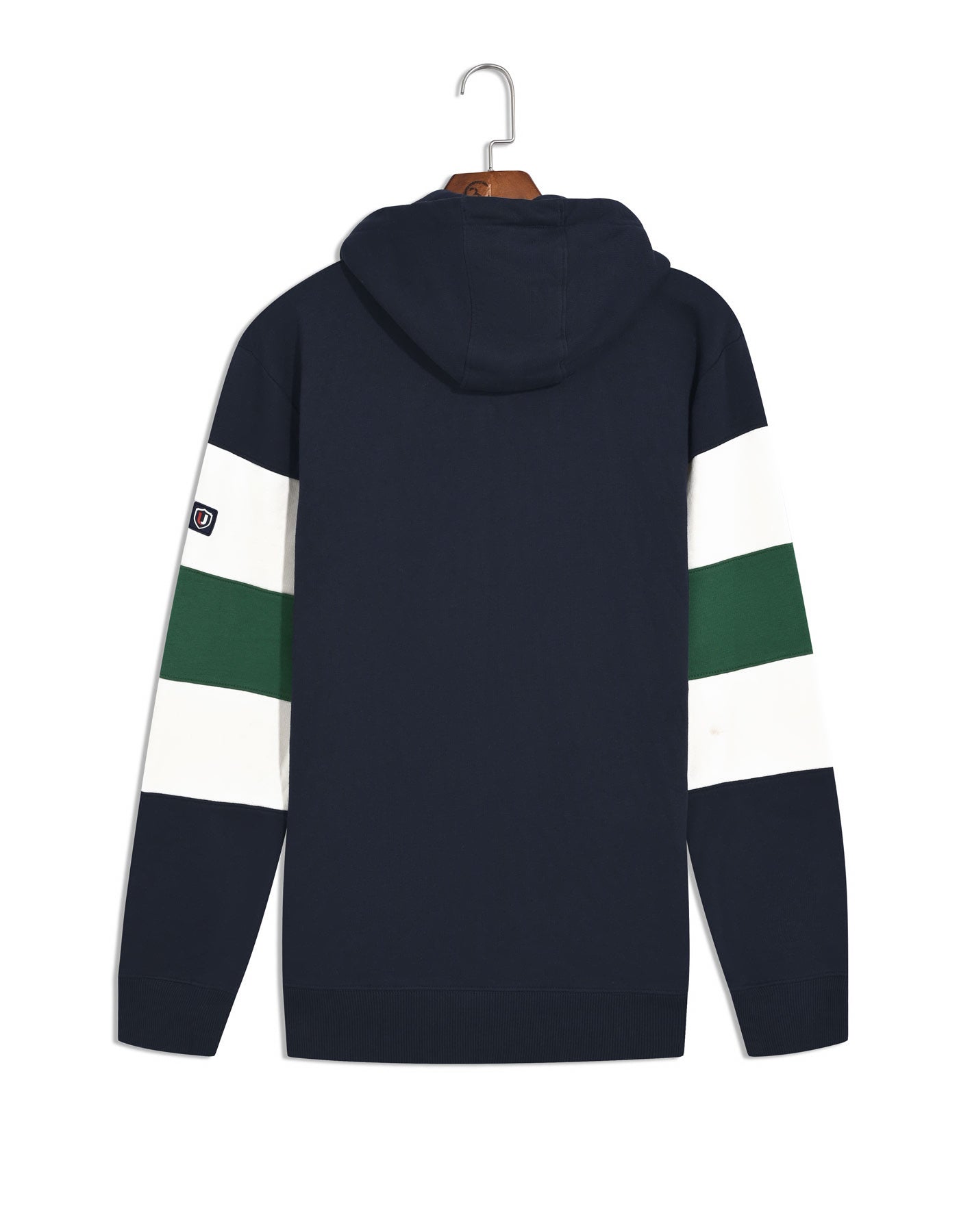 Navy Plain Half Zipper Pullover Hoodie