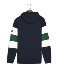 Navy Plain Half Zipper Pullover Hoodie