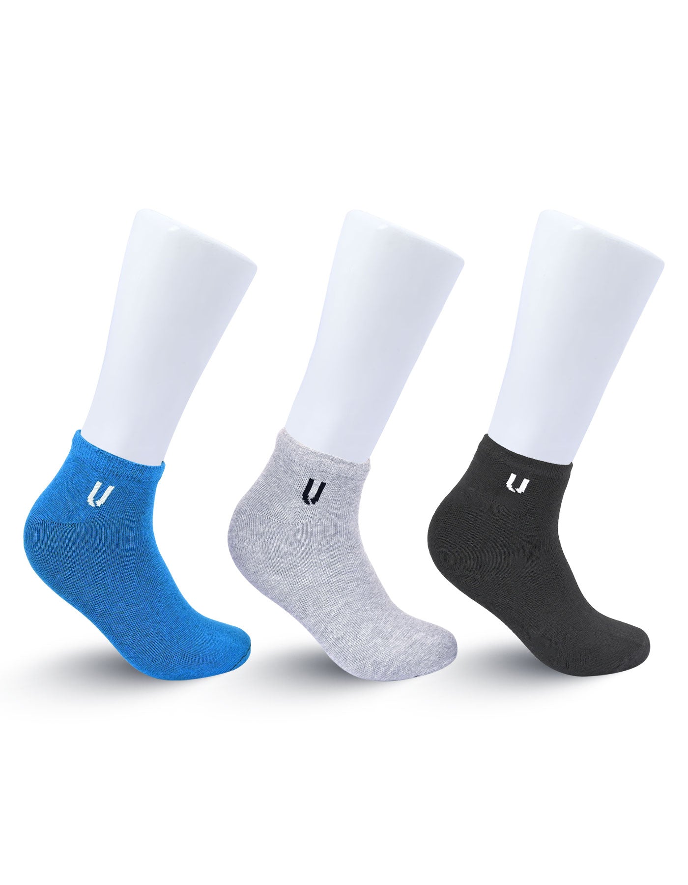 Pack Of 3-Multi Plain Ankle Socks