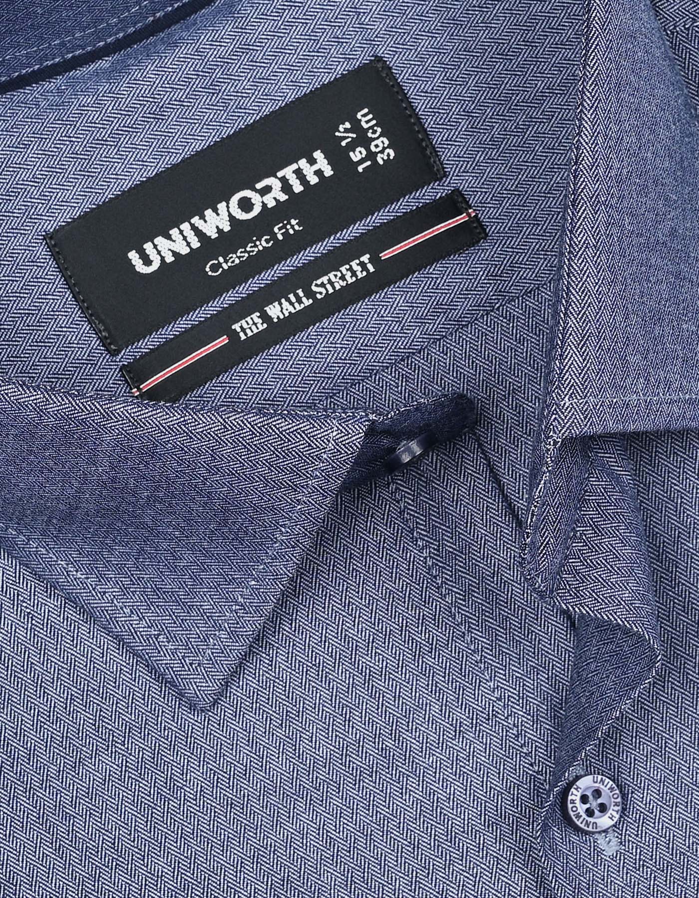 Self Navy Tailored Smart Fit Shirt FS20445SF-15