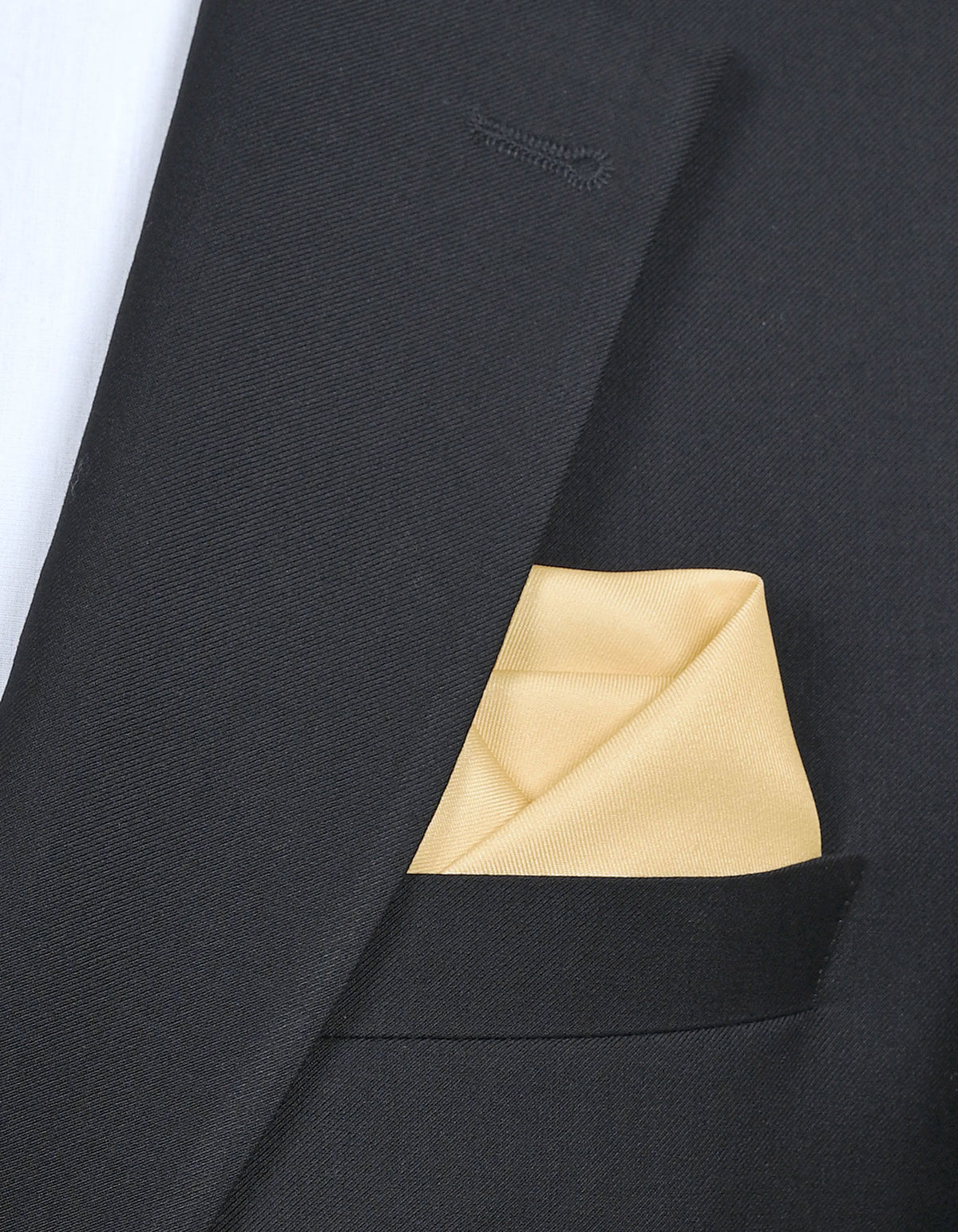Cream Plain Pocket Square