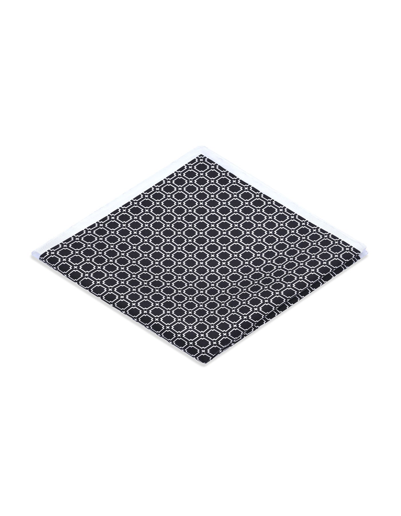 Black Dotted Pocket Square