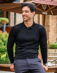 Black Plain Pull Over SFA2410-2-M
