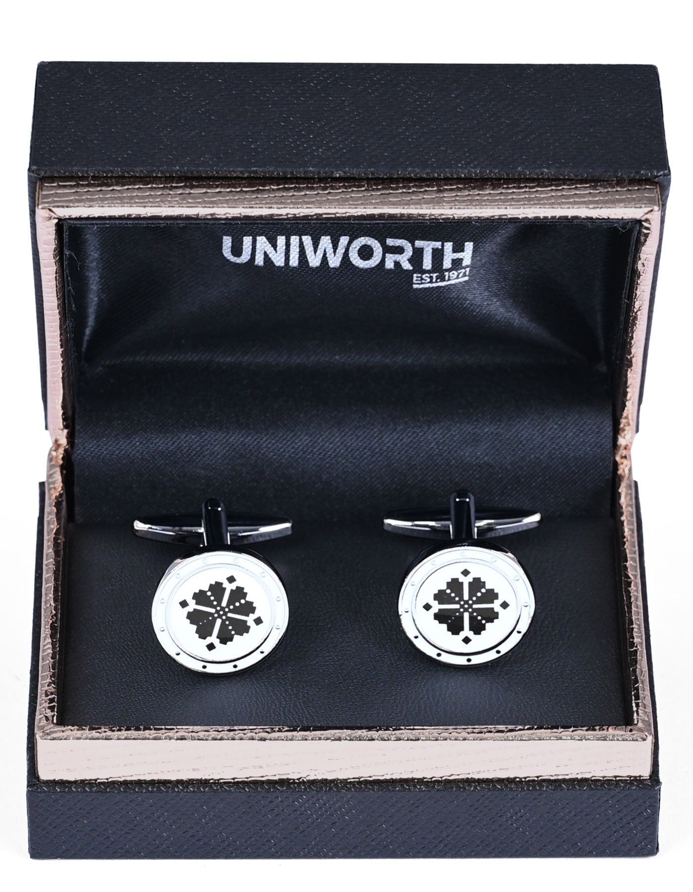 Black Circle Cufflink