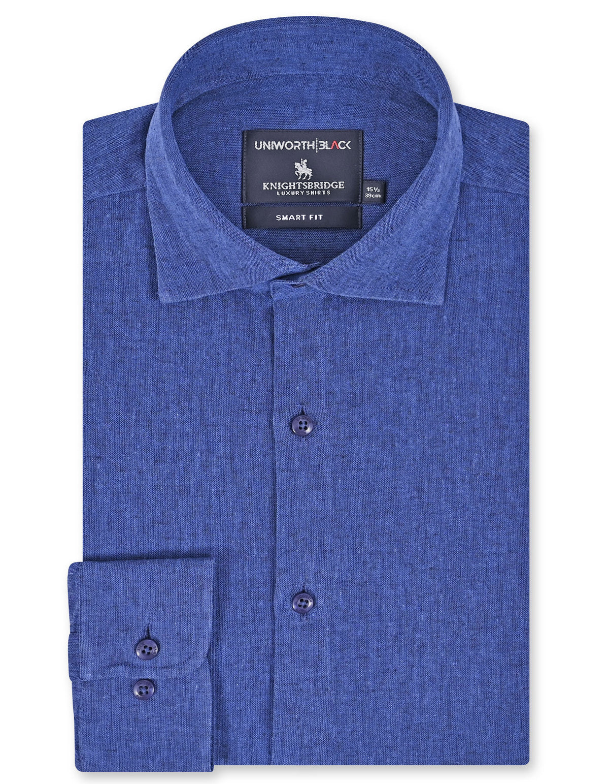 Plain Navy Tailored Smart Fit Shirt FS2408-3SF-14.5