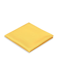 Yellow Plain Pocket Square