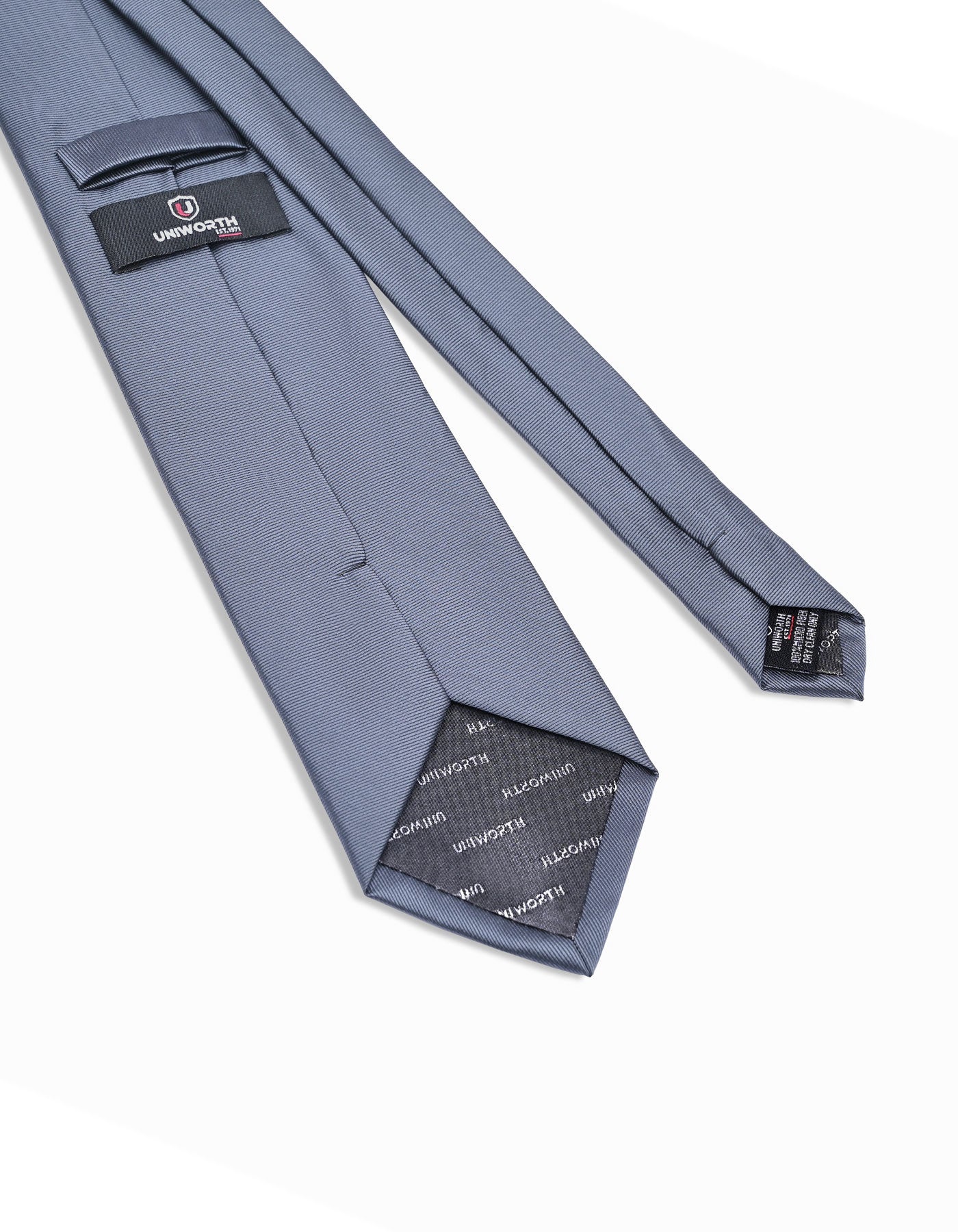 Grey Self Plain Tie
