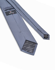 Grey Self Plain Tie
