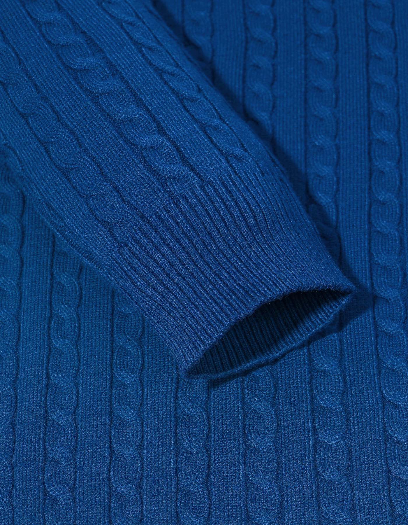 E Blue Texture Pull Over SFA2503-2-XL