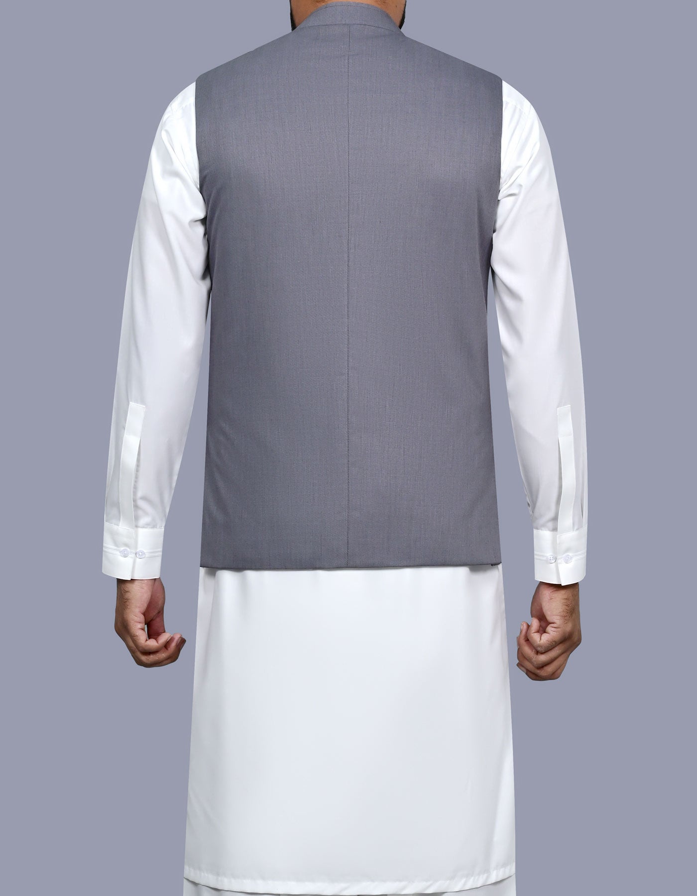 Grey Plain Waist Coat WC2614C-40