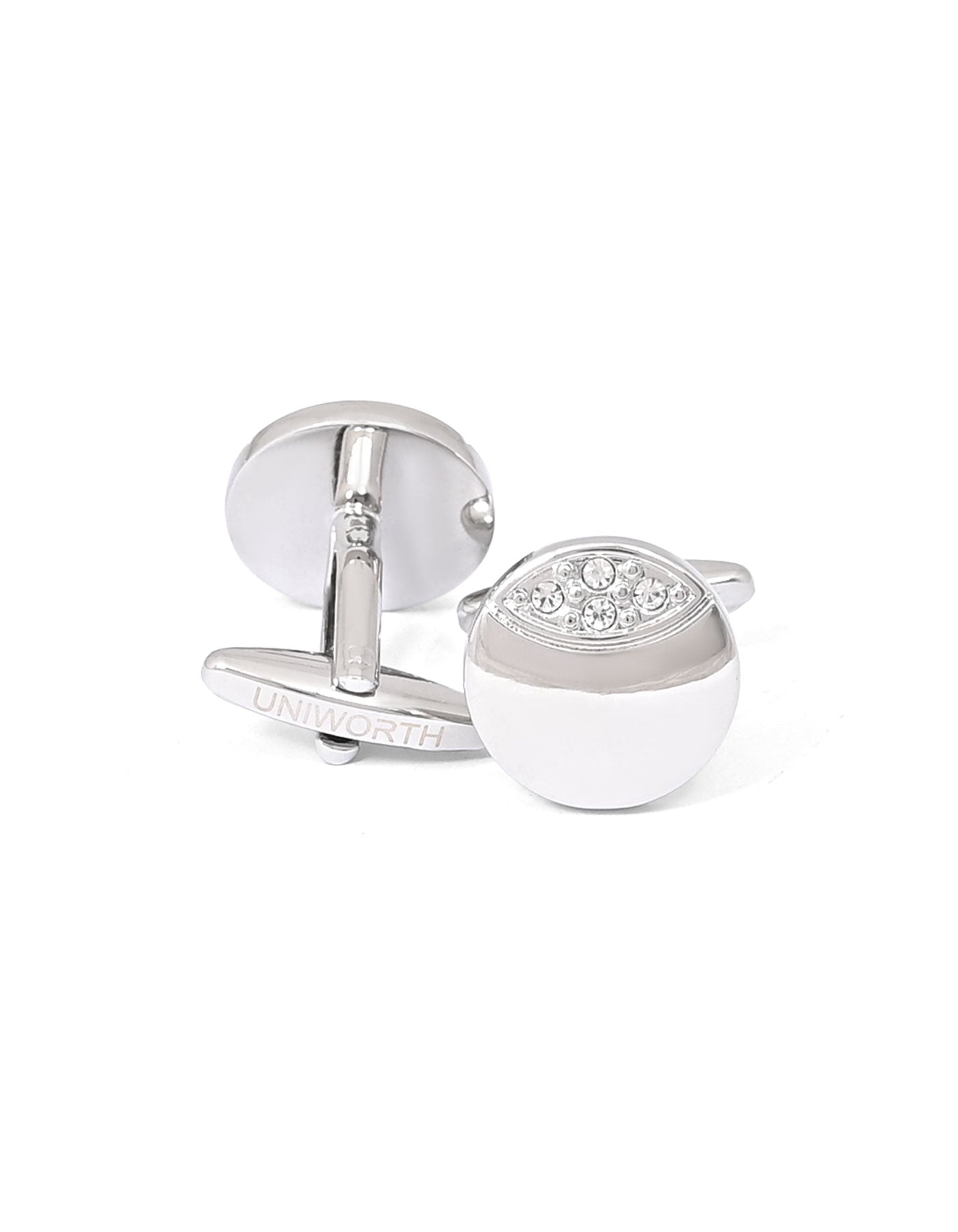 Silver Circle Cufflink