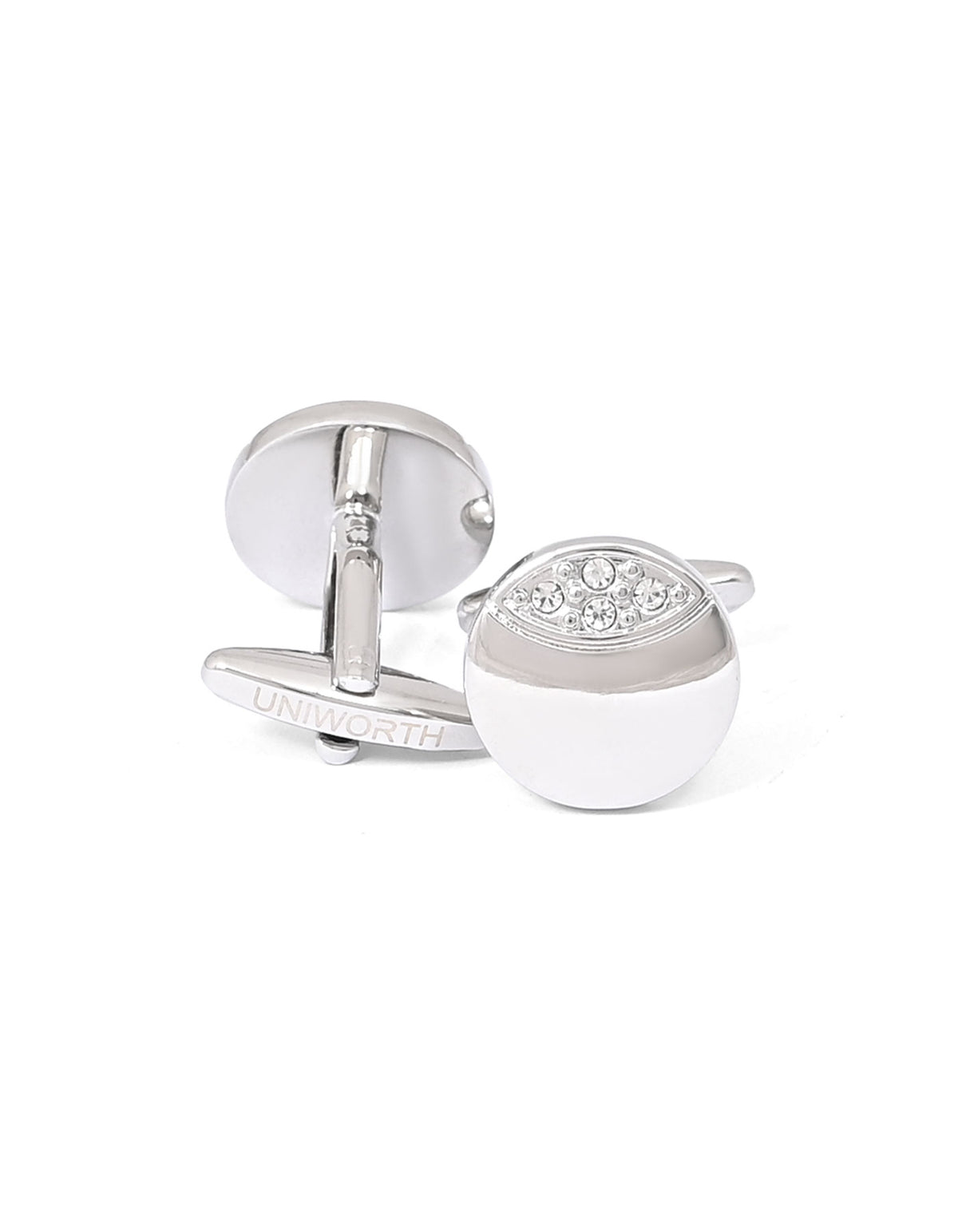 Silver Circle Cufflink