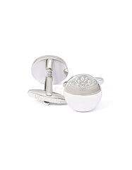 Silver Circle Cufflink