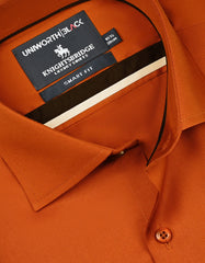 Plain L Brown Smart Fit Shirt FS2357-3SF-15