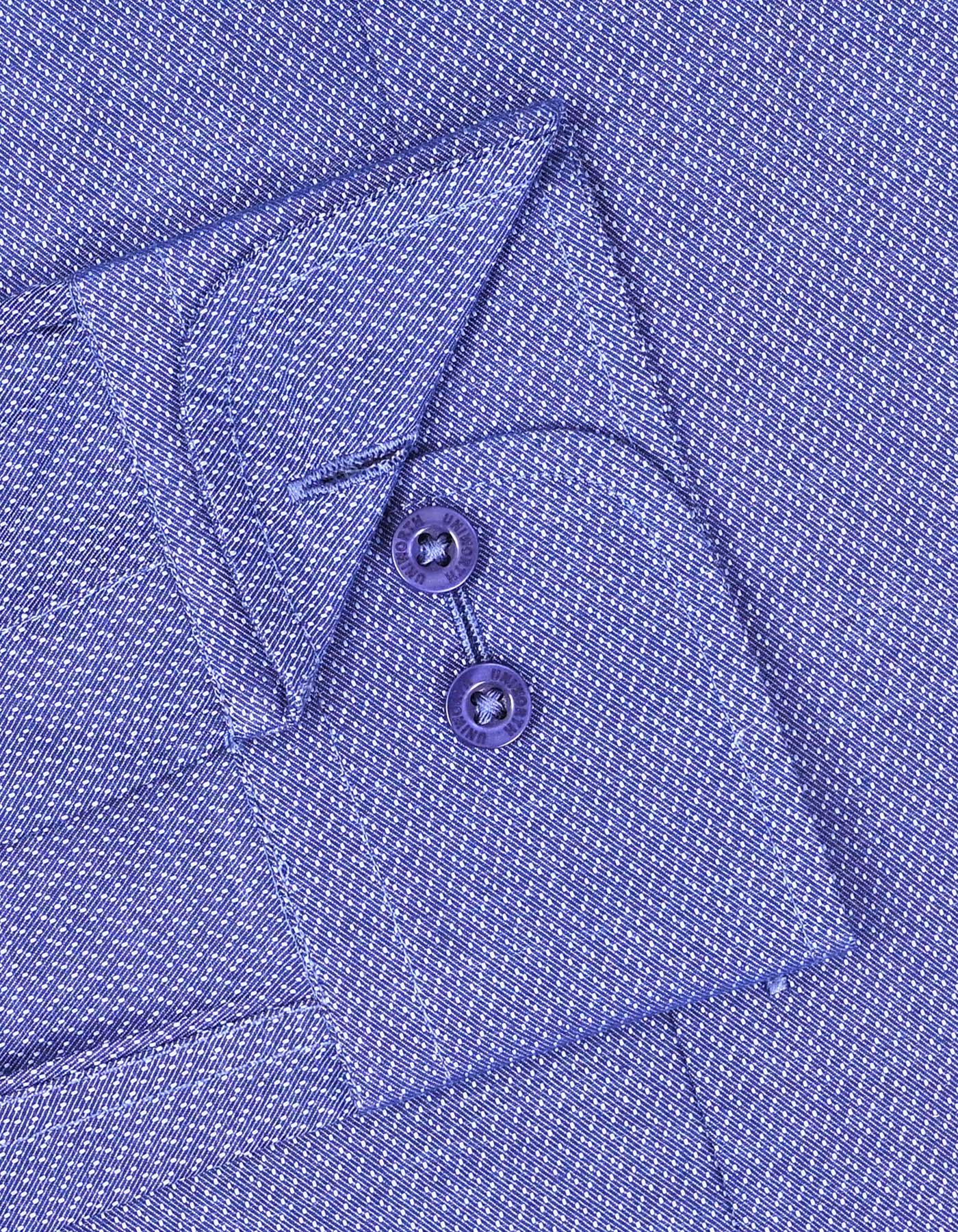 Self D Blue Classic Fit Shirt FS20502RF-15.5