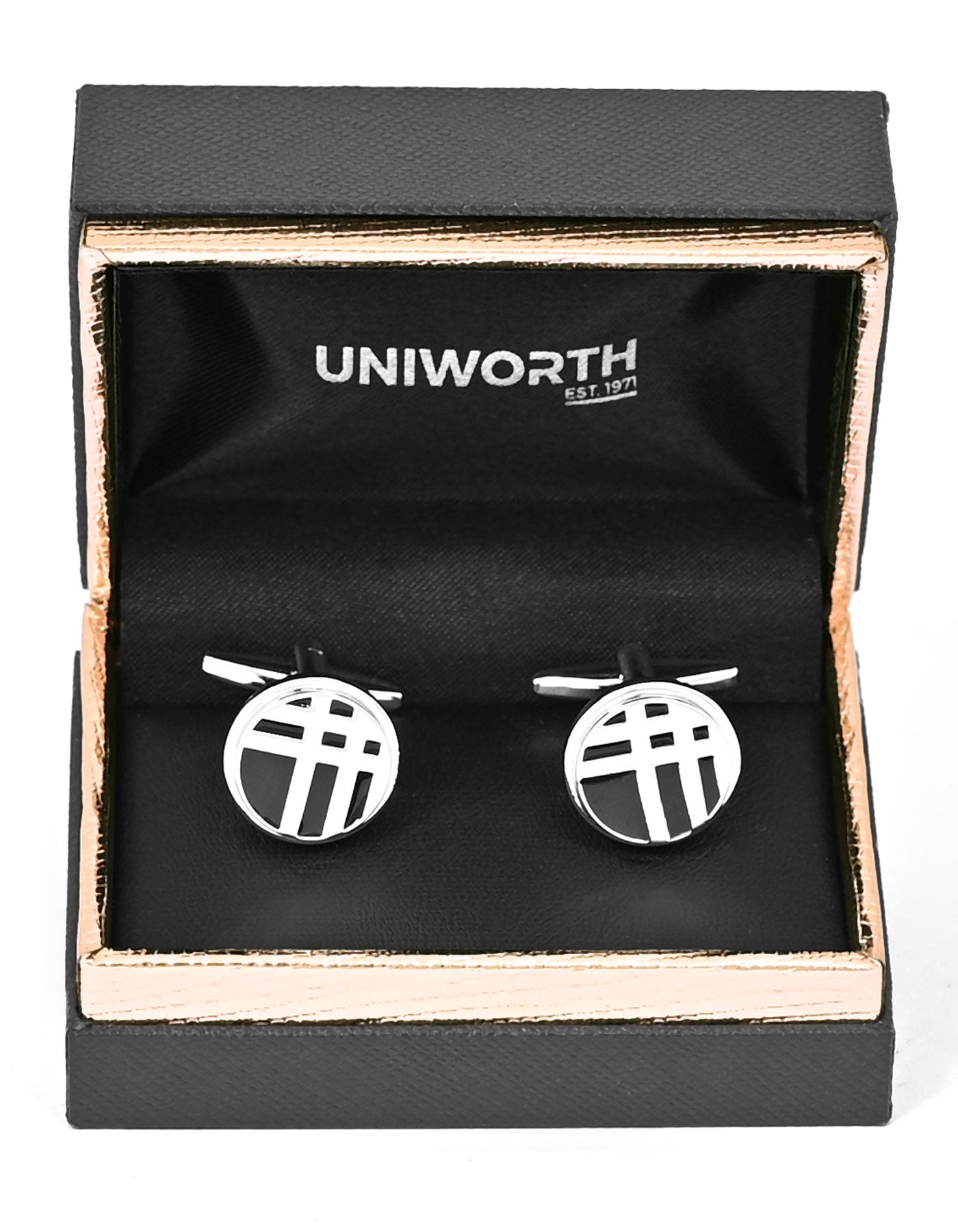 Black Circle Cufflink