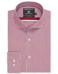 Stripe Red Classic Fit Shirt FS2757-2RF-14.5