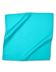 Turquoise Plain Pocket Square