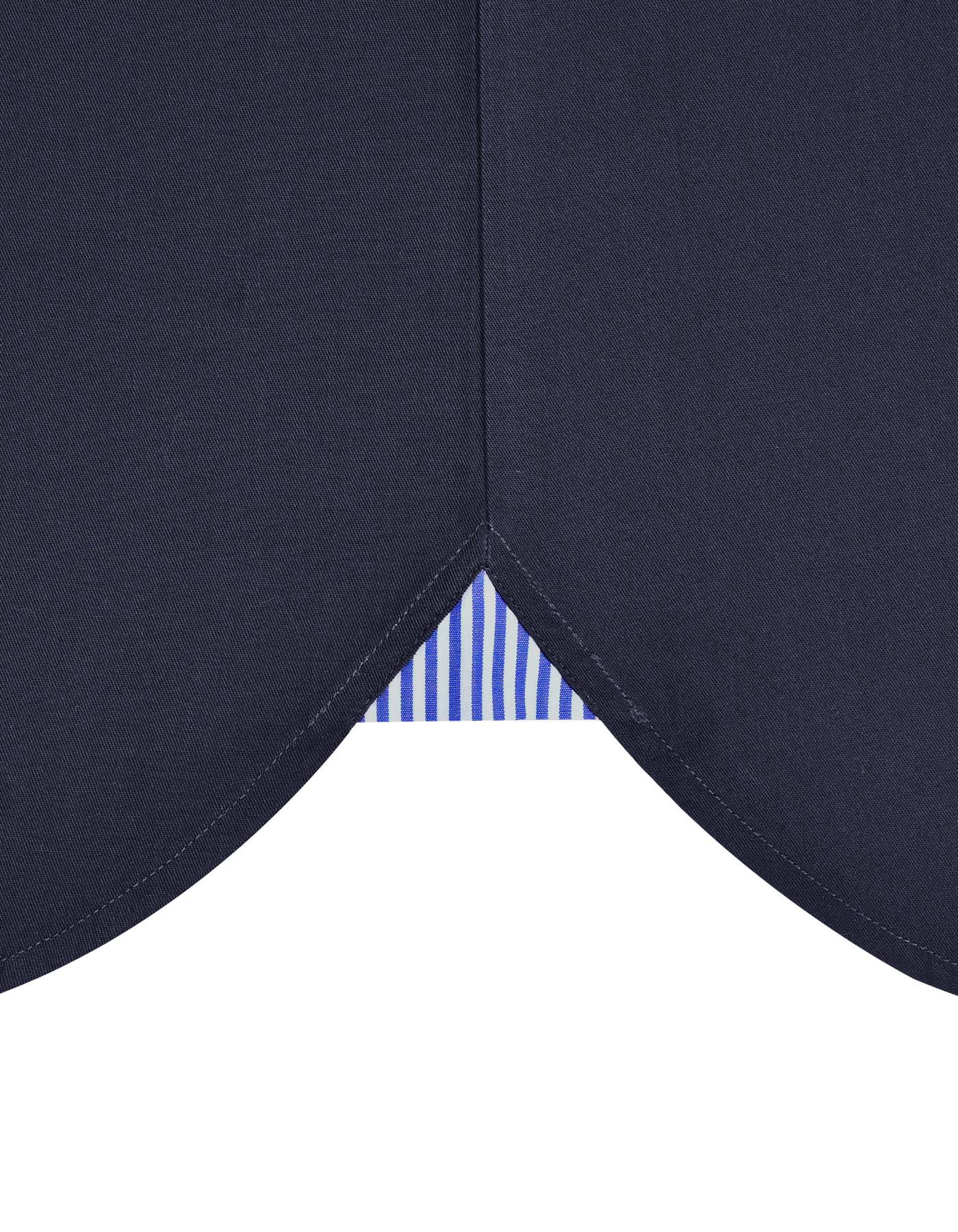 Plain Navy Tailored Smart Fit Shirt FS1410-3SF-16.5