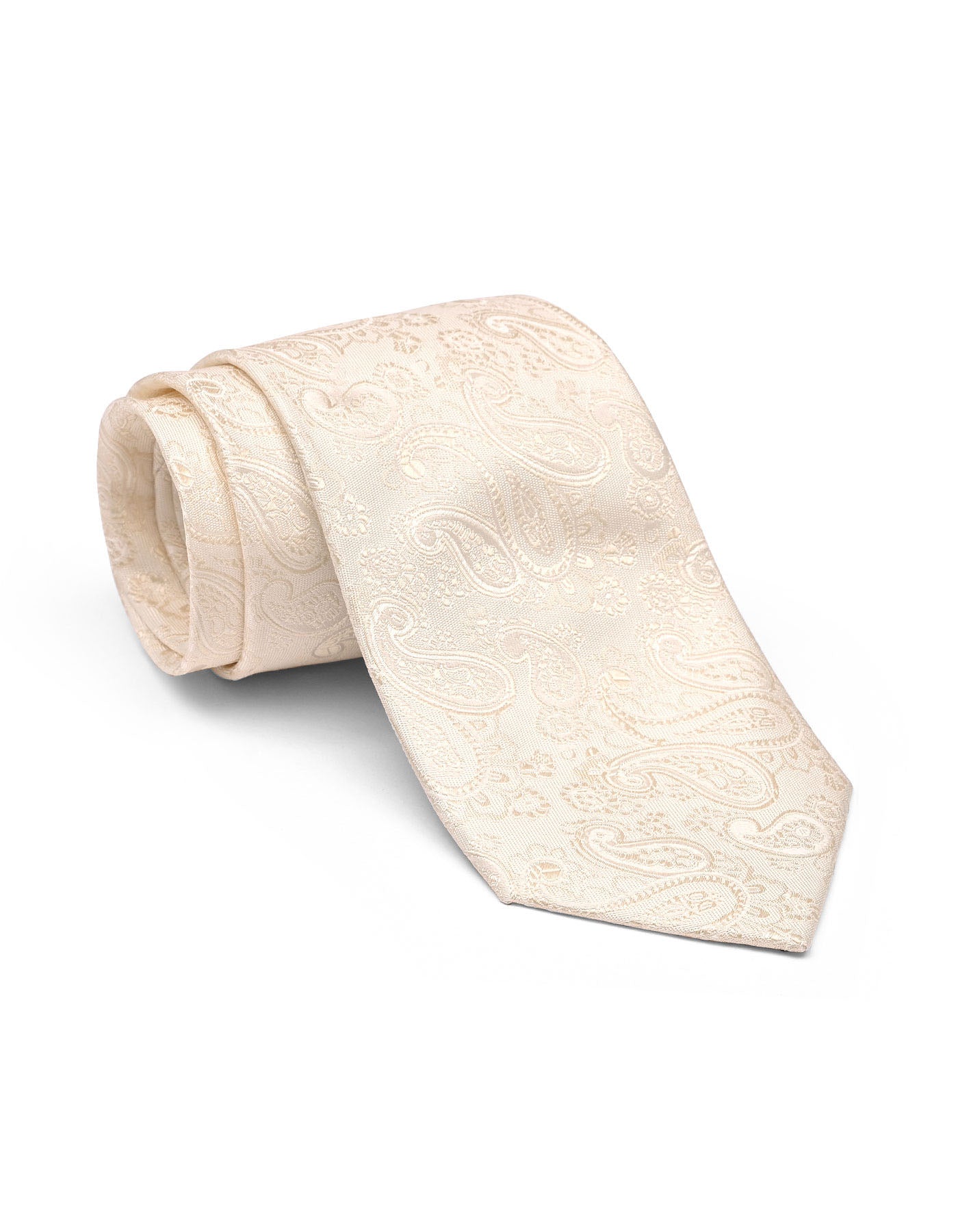 Cream Paisley Tie
