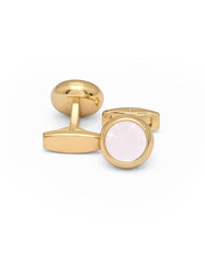 White Circle Cufflink